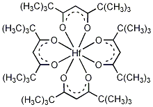 Tetrakis(2,2,6,6-tetramethyl-3,5-heptanedionato)hafnium(IV) - CAS:63370-90-1 - 2,2,6,6-Tetramethyl-3,5-heptanedionate(IV)hafnium, Tetrakis(2,2,6,6-tetramethylheptane-3,5-dionato)hafnium, 56(TMHD)4